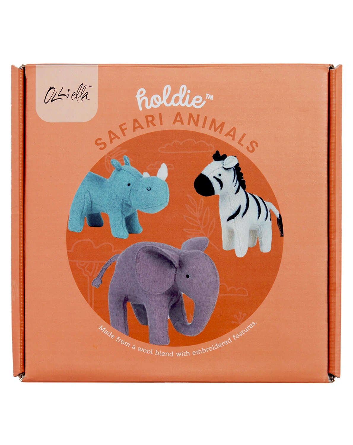 Kuscheltier-Set HOLDIE FOLK -  SAFARI ANIMALS 3-teilig