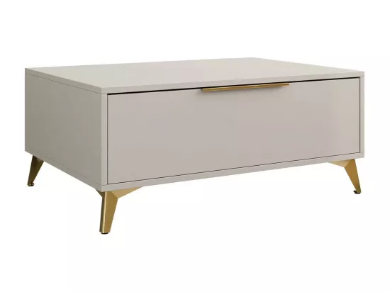 Table basse Comfivo Camlue 101, Beige, 45x75x104cm, Stratifié, Angulaire