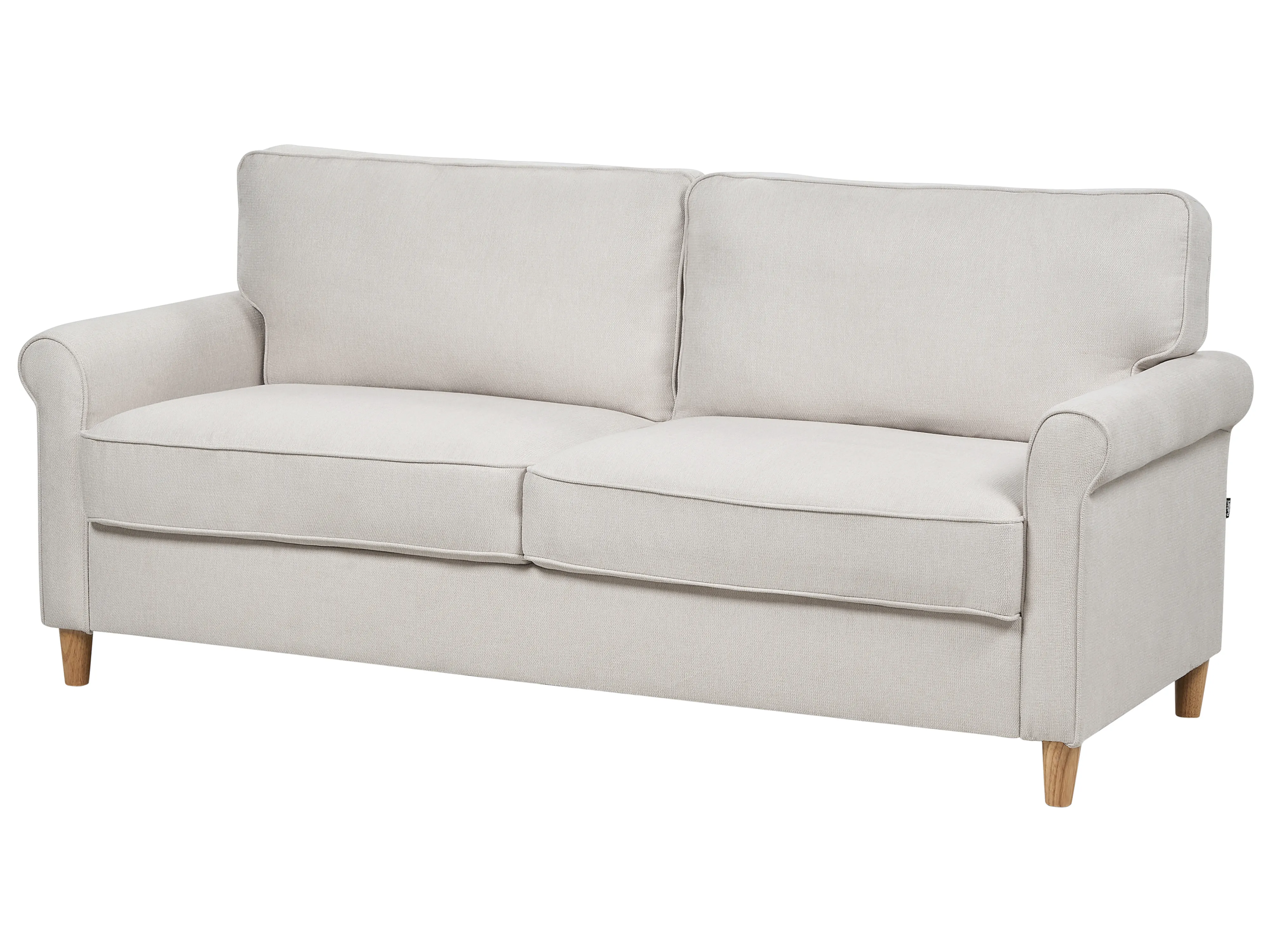 Bank 3-zits RONNEBY Stof Beige