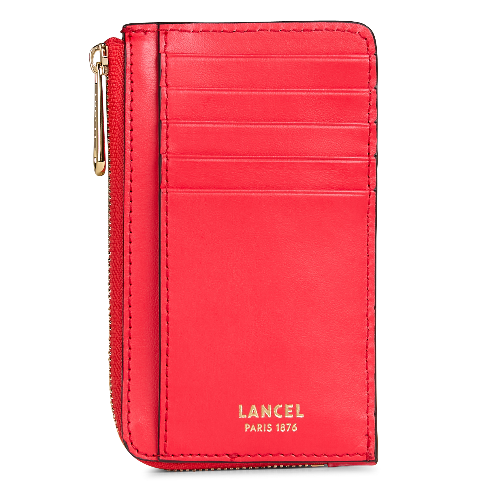 ANGELE - Porte-cartes en cuir | Rouge