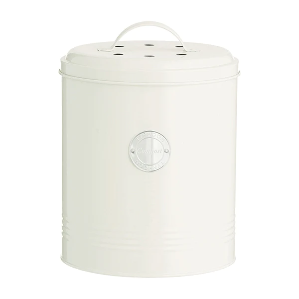 Seau à compost 2,5 L Blanc cassé Typhoon