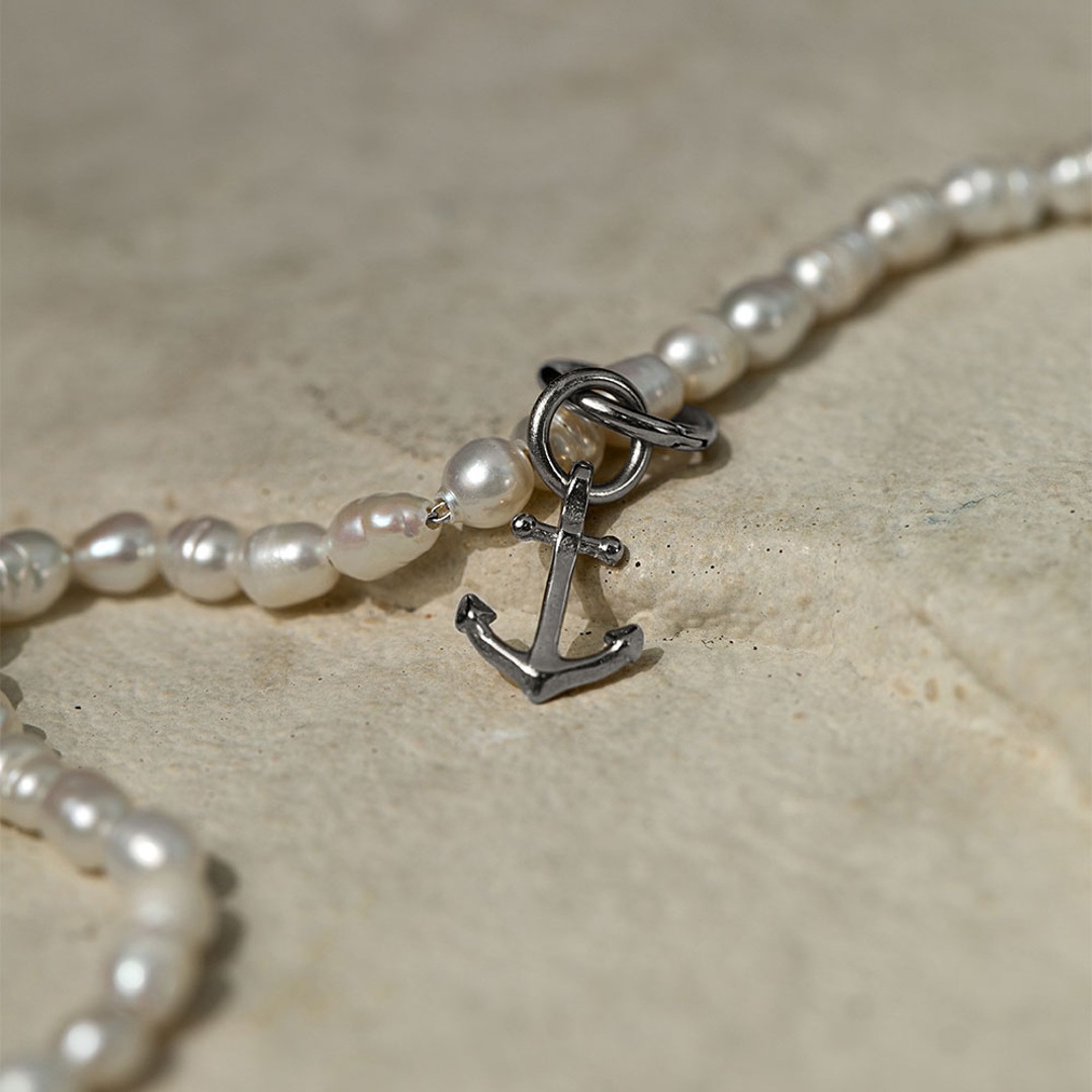 Paul Hewitt Charm Anchor Marinium Ocean Steel Silbrig
