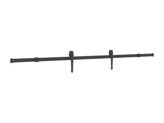 Porte coulissante et kit de quincaillerie 85x210 cm pin massif