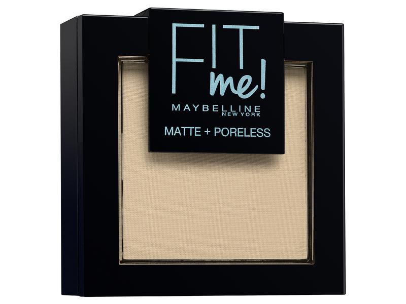 Maybelline Puder Fit Me Matte und Poreless 105 Natural Mattierender Kompaktpuder mit 16 Stunden halt