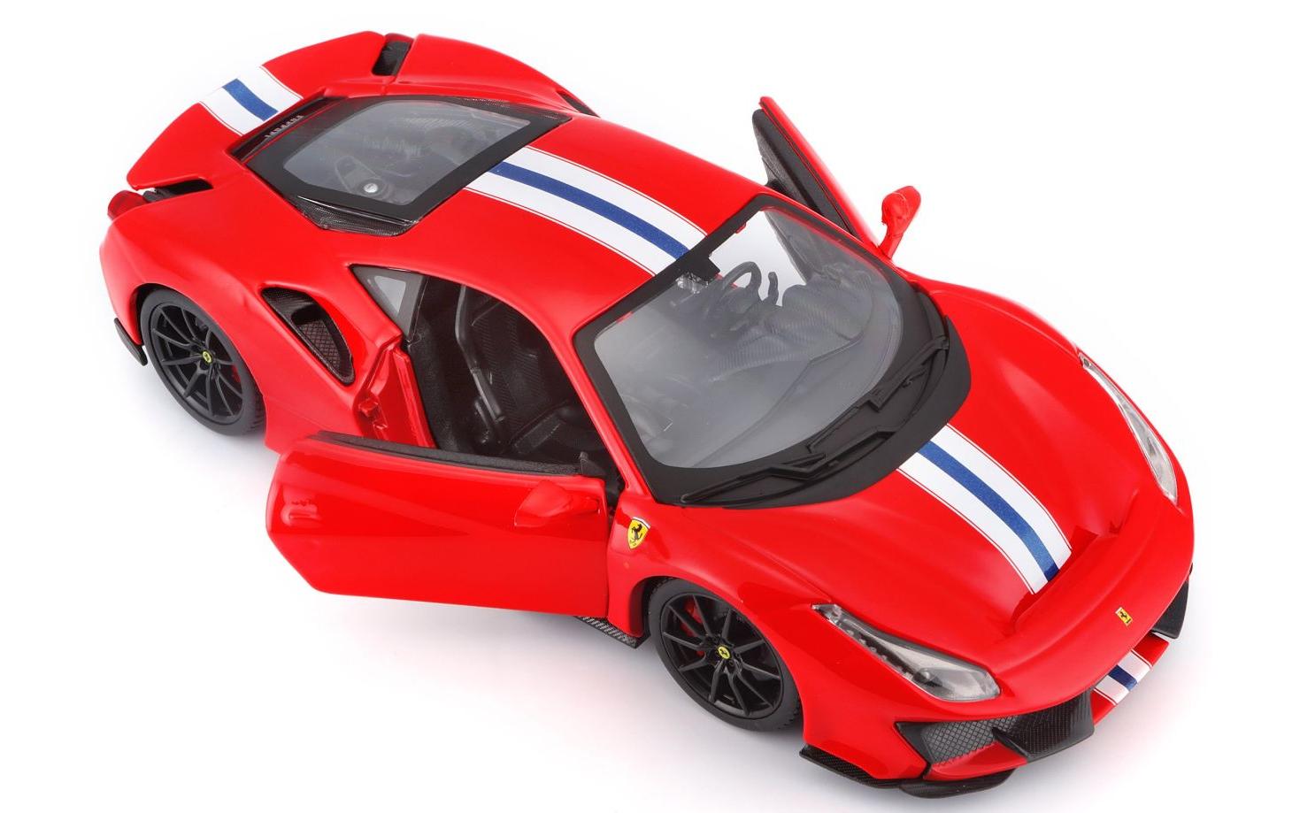 Ferrari R&P 488 Pista Rot 1:24Sammlermodell im Massstab 1:24