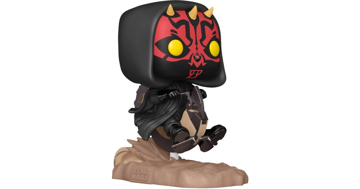 FunkoPop! Rides Deluxe: The Phantom Menace 25th Anniversary - Darth Maul on Bloodfin speelfiguur
