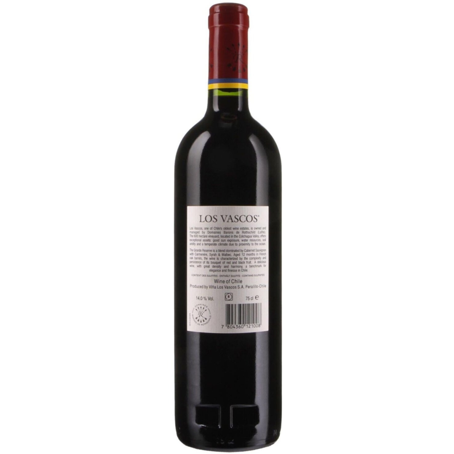 Cabernet Sauvignon Chile Grande Réserve Rothschild Los Vascos -75cl