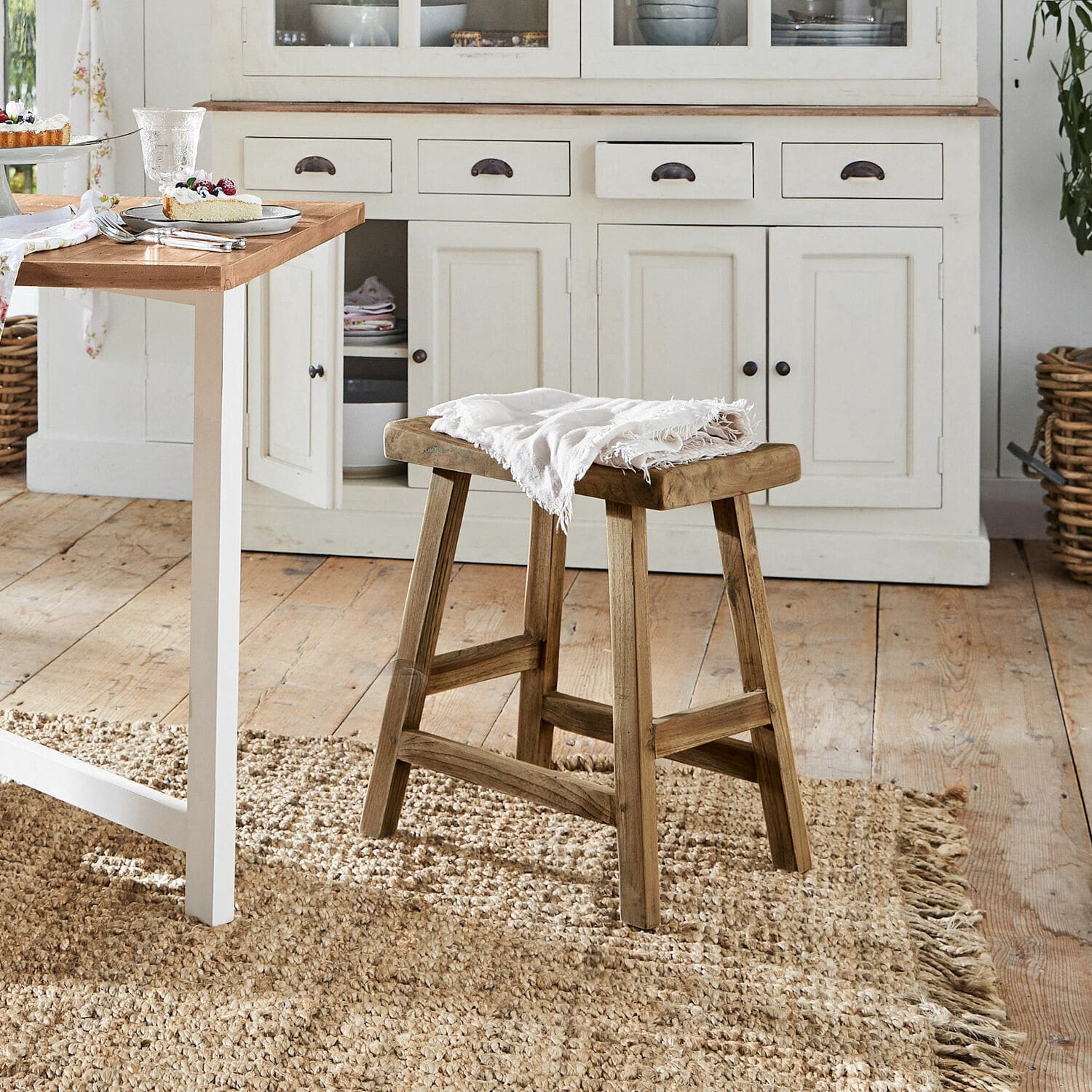 Hocker Nael 52/46/32 cm | braun