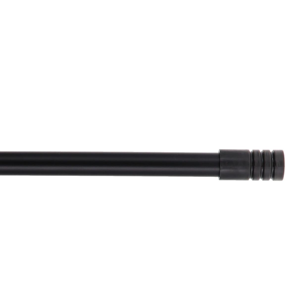 TRINGLE EXTENSIBLE BISTROT 170X300CM EMBOUT NOIR SATINE