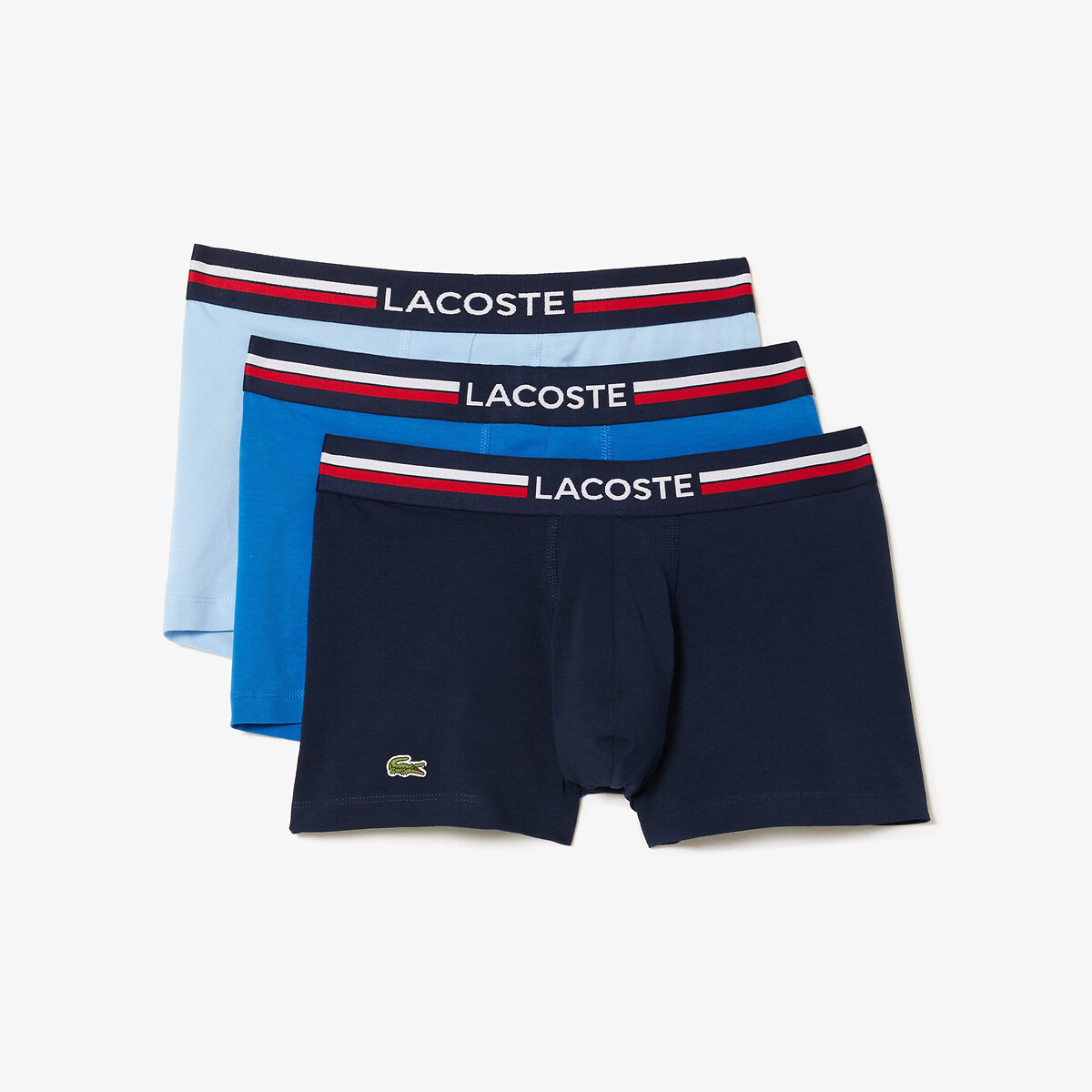 LACOSTE<br>Conjunto de 3 cuecas boxer