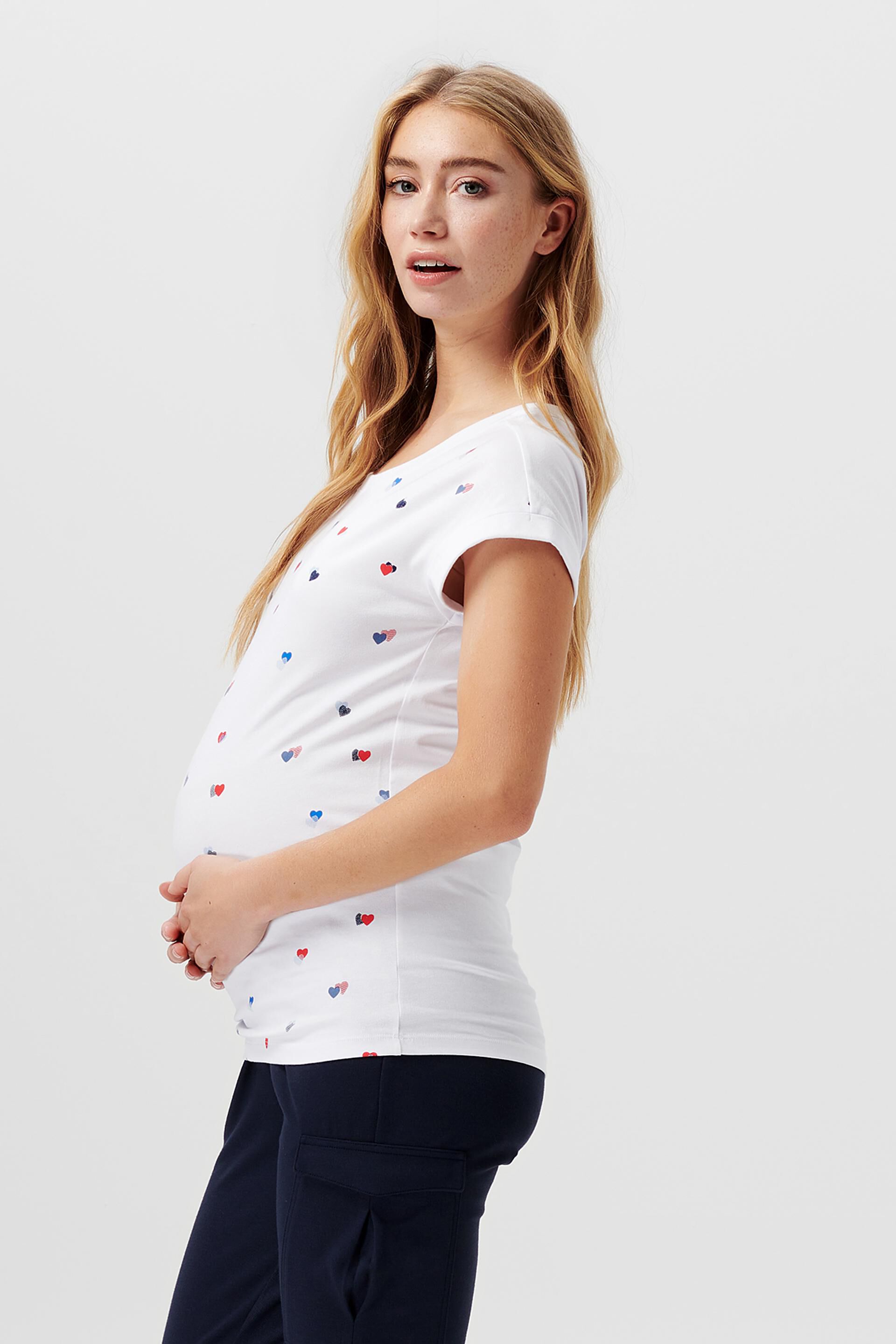 T-shirt à imprimé cœurs