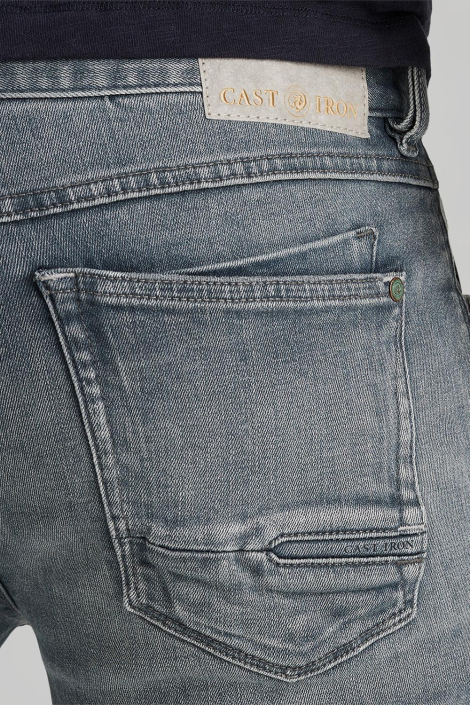 Cast Iron blauwe heren korte broek