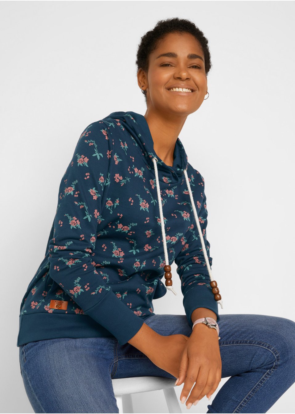Sweat-shirt à capuche avec cordon
