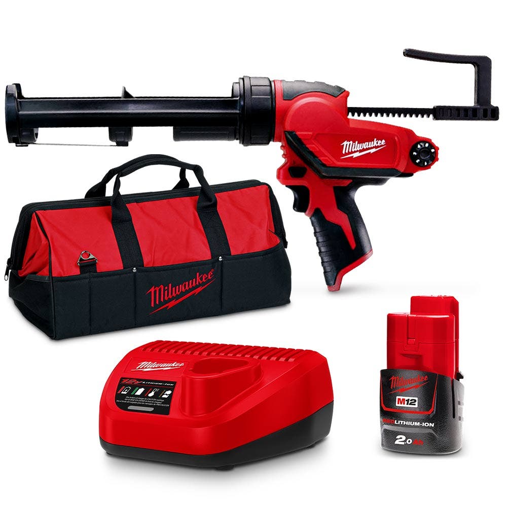 MILWAUKEE 12V 2.0Ah 310mL Caulking Gun Kit M12PCG310-201B