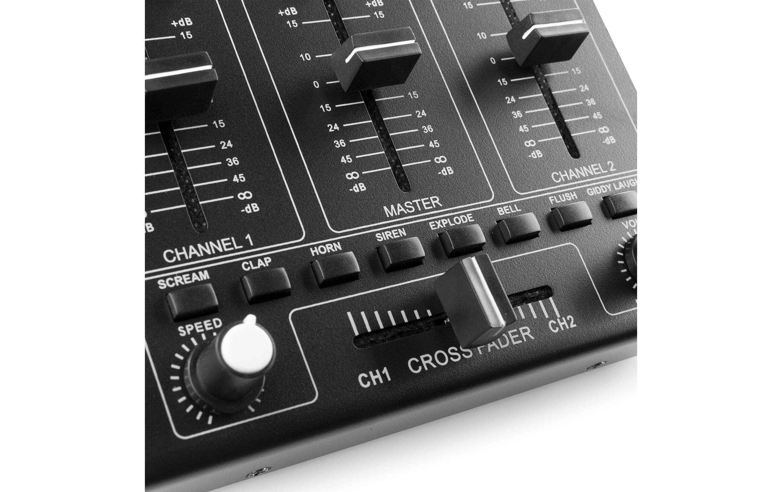 DJ-Mixer STM2270<br>4-Kanal DJ Mixer mit Effekten und BT