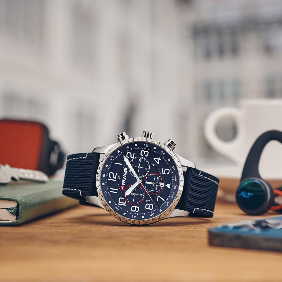 Wenger Attitude Chrono Blau Ø 44mm