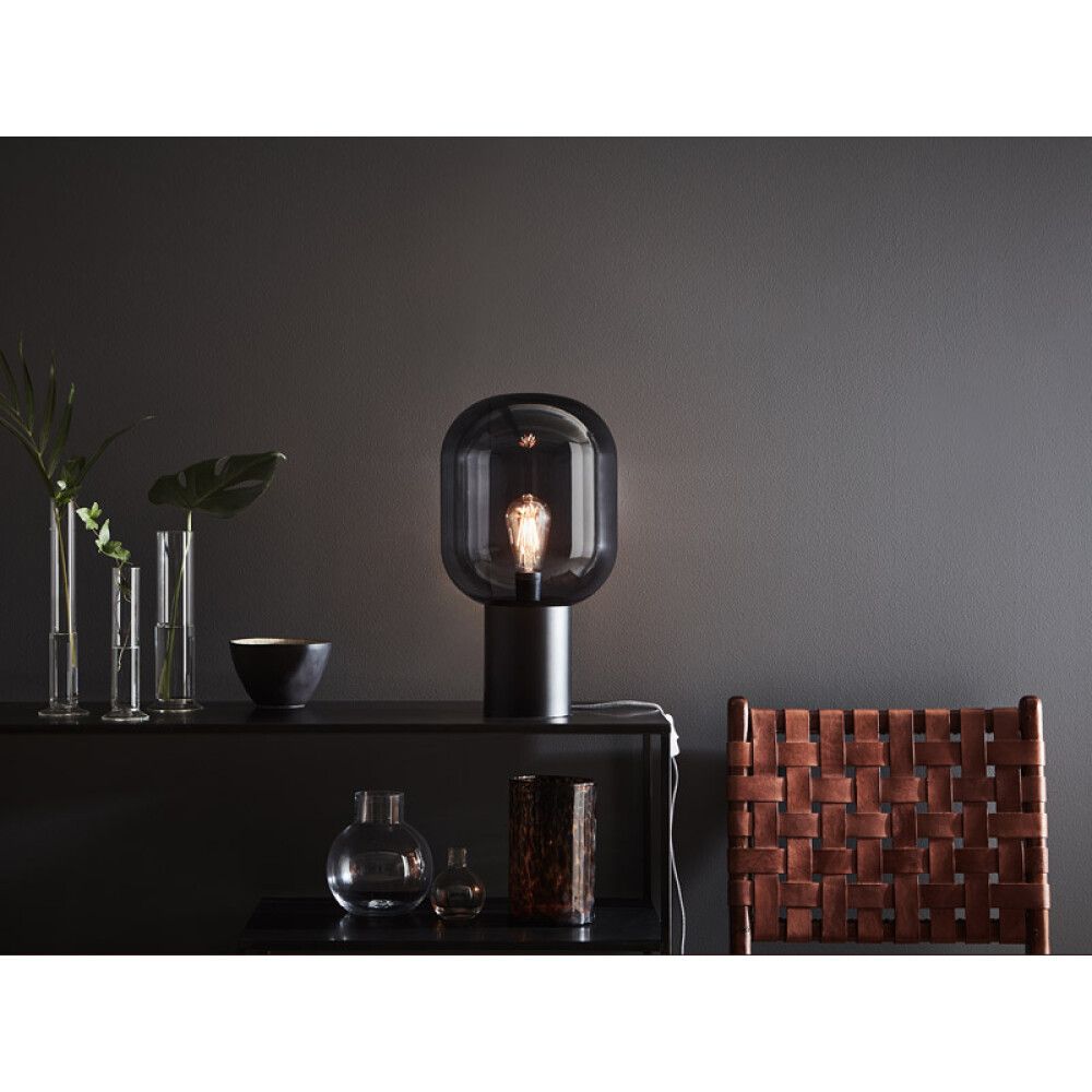 BORDLAMPE MARKSLÖJD BROOKLYN SMOKE 44CM