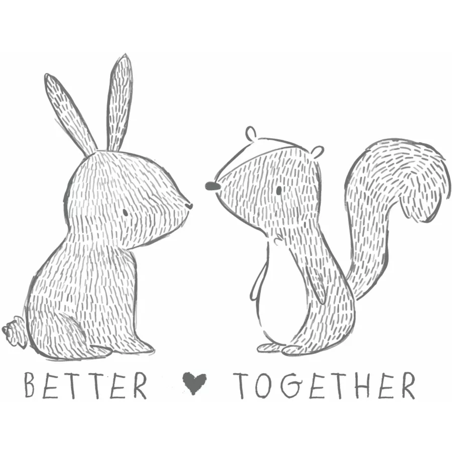Liliput Langarmbody 2er-Pack Wild Forest  better together weiß