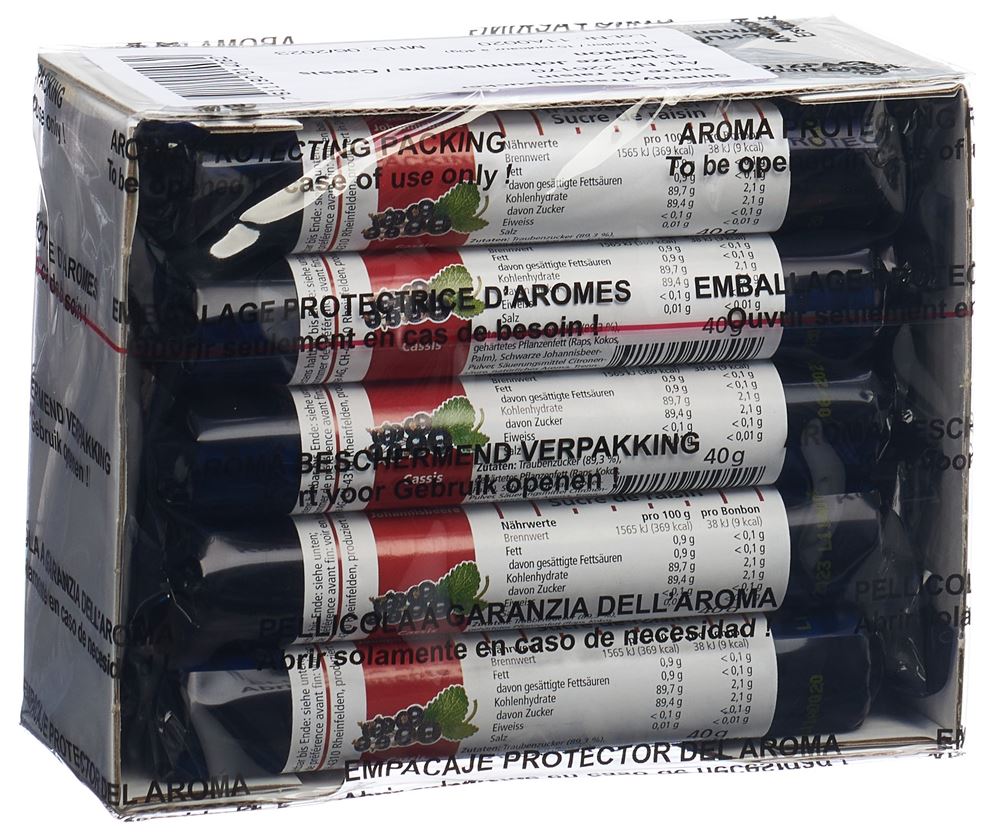 SINERGY Traubenzucker<br>15 × 40 g, Johannisbeere schwarz