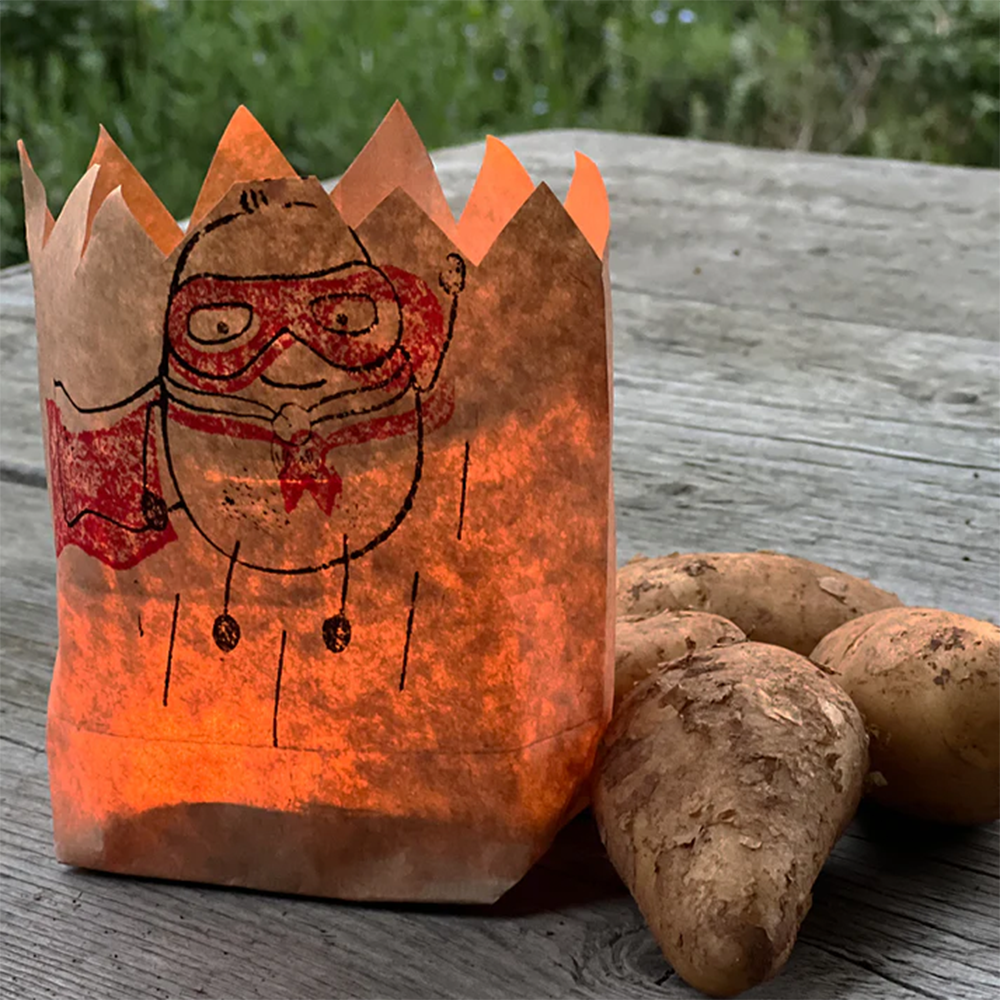 Papier Wundertüte Überraschungs Geschenk Tüte Anzuchtset Mitbringsel (63586) - Superkartoffel