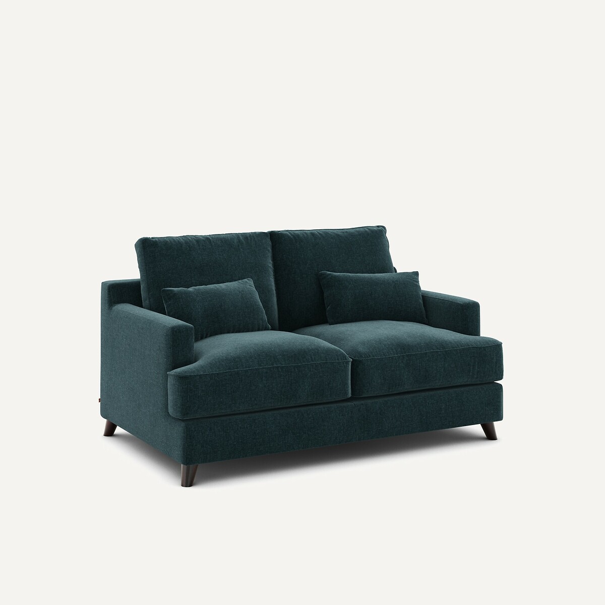 AM.PM<br>Sofá compacto de 2 lugares em veludo chenille, Alwine