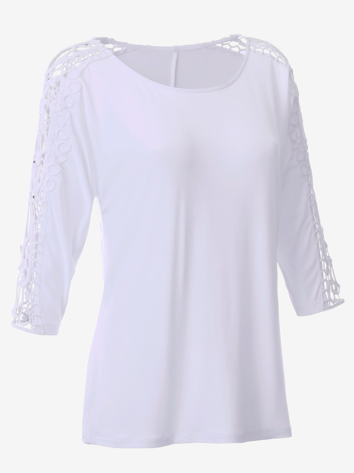 T-shirt manches 3/4 détails fantaisie bohèmes