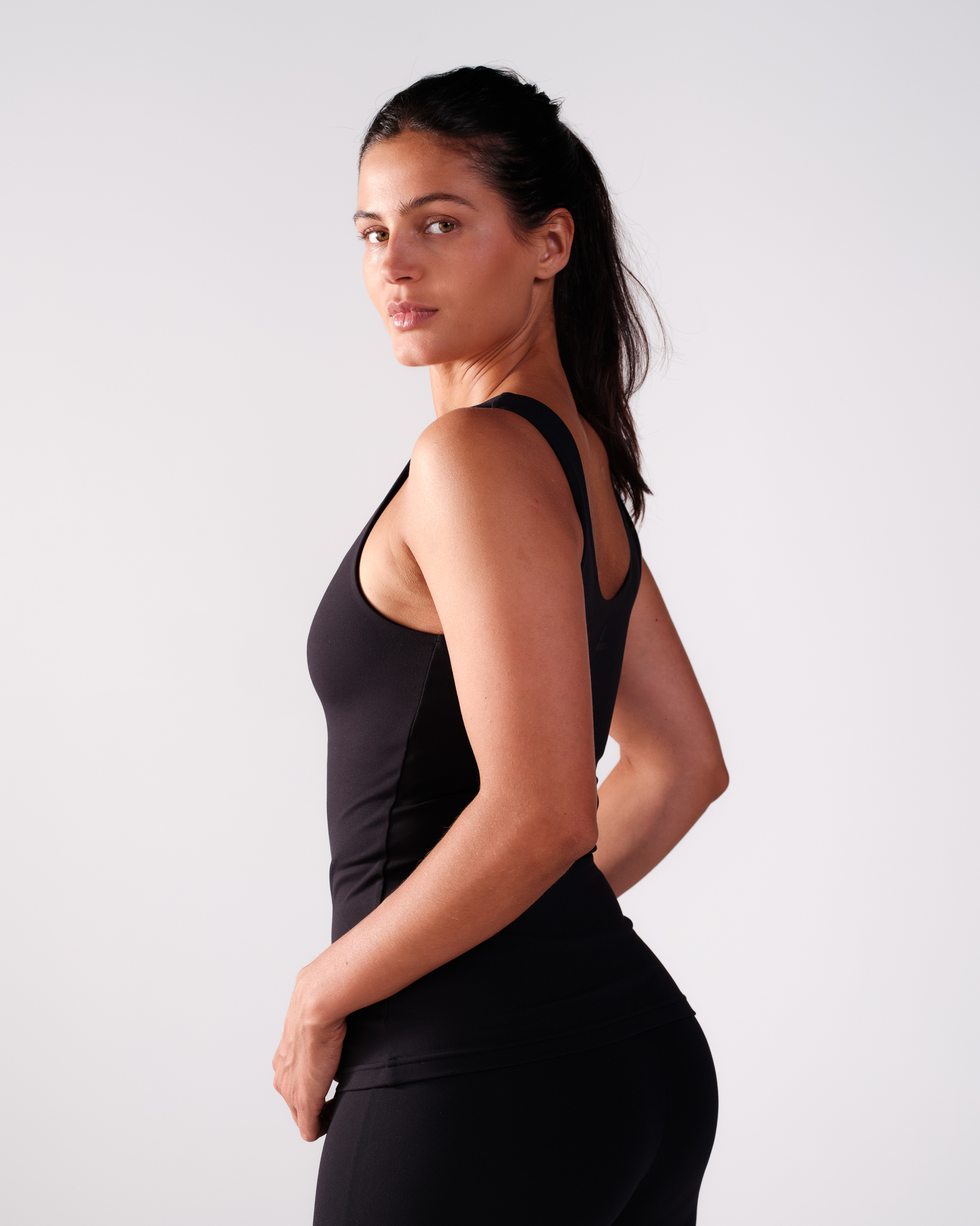 LEVITY Second-Skin Tank Top Black