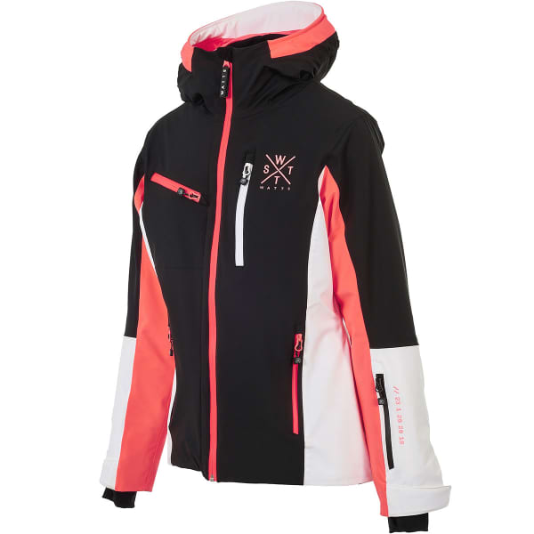 Veste de ski WATTS FICTION W BLACK/CROSS FLUO PINK