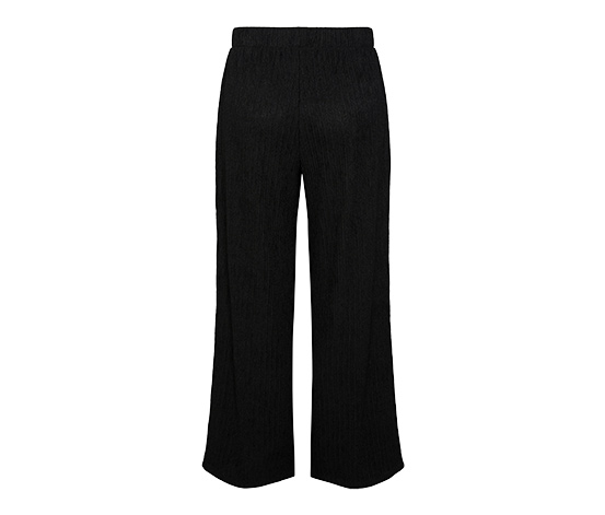 Plisseehose, schwarz