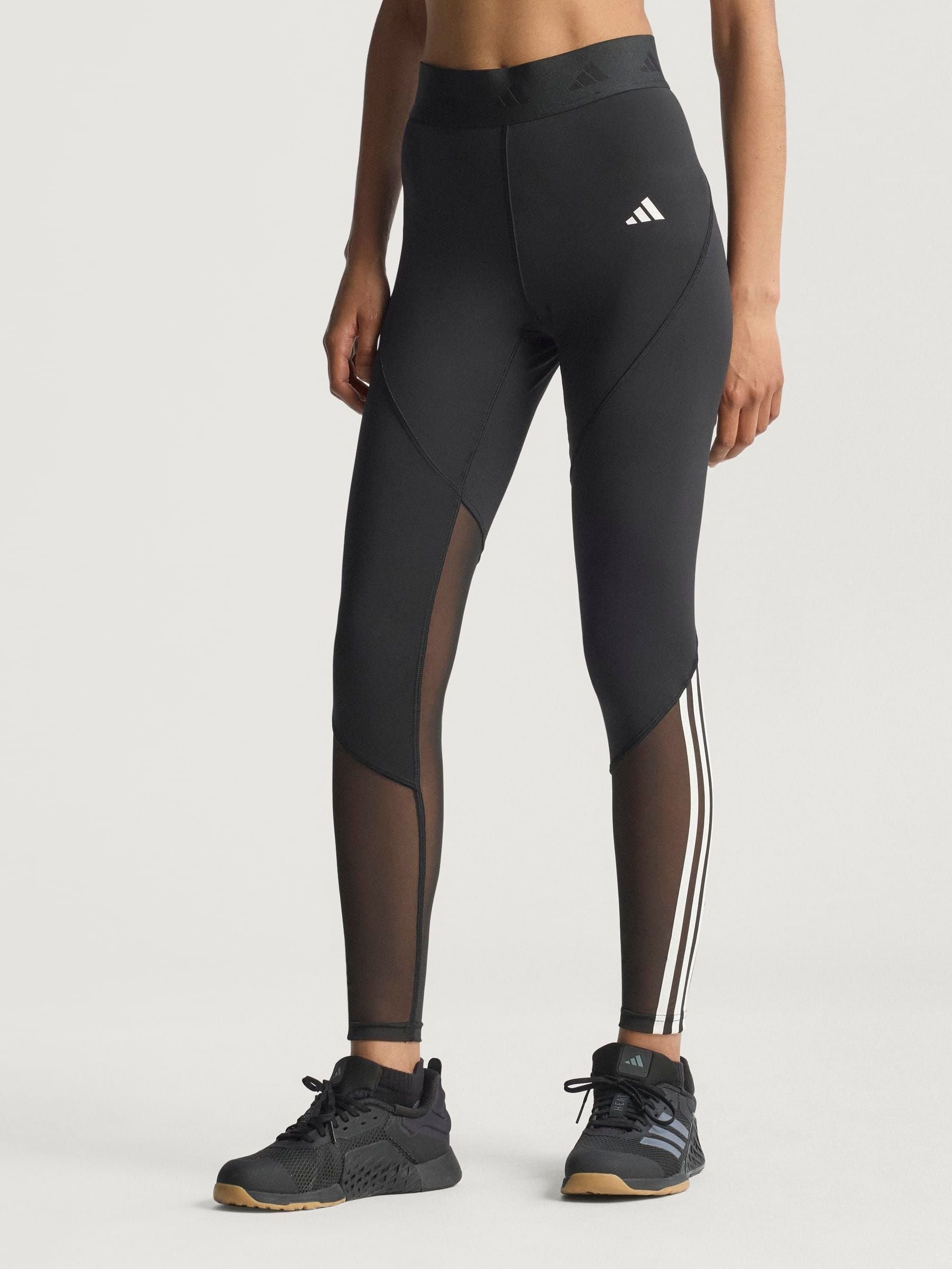 Zwart - adidas Hyperglam lange legging