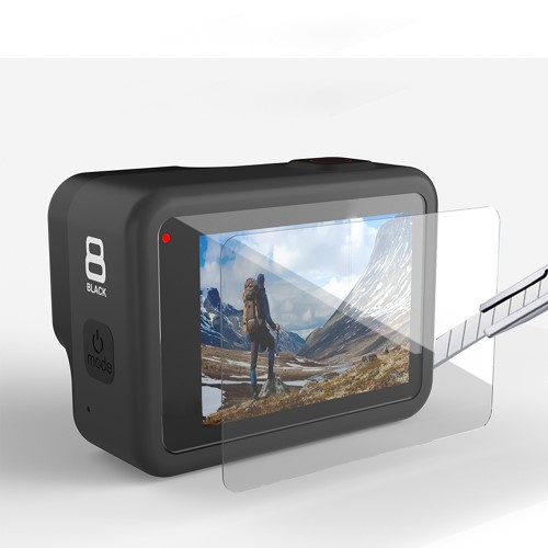 (2-tlg. Set) GoPro HERO 8 Black Panzer Glas Display (1x Kamera / 1x Display) - Transparent