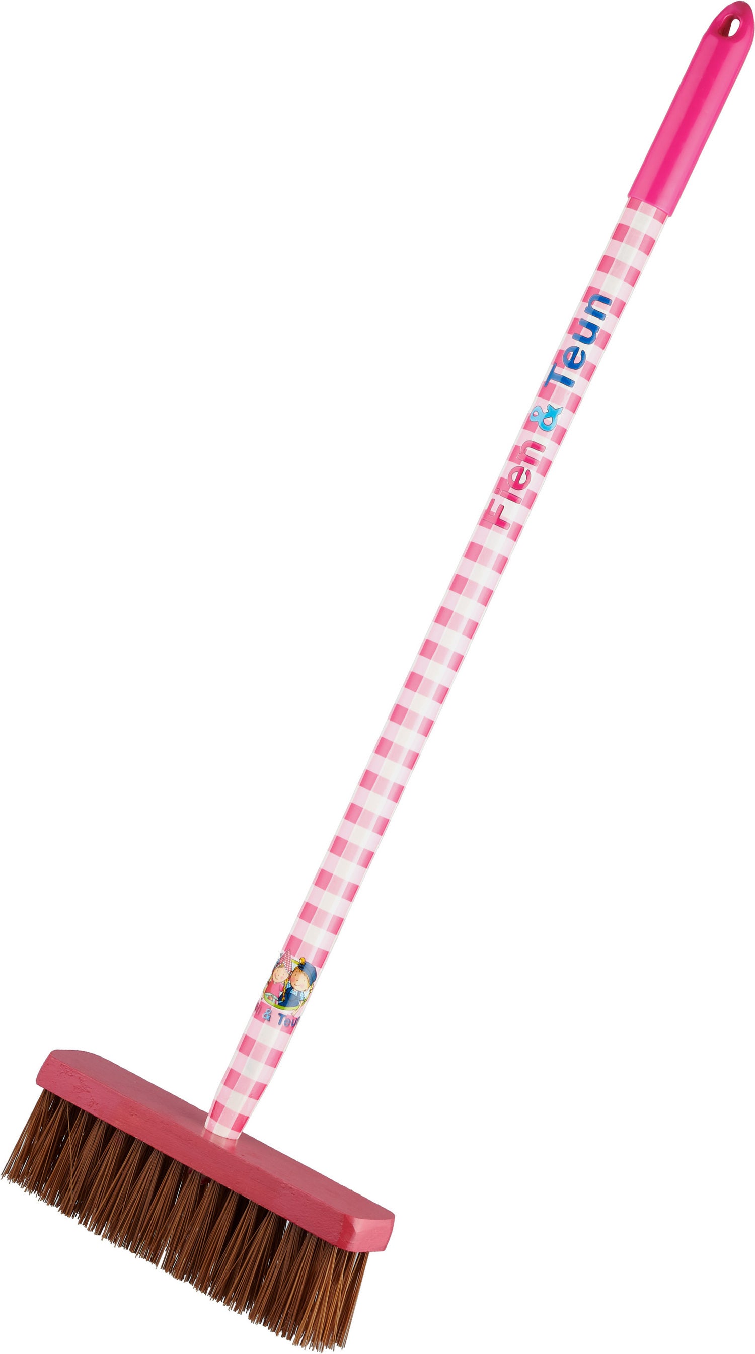 Fien & Teun kinderbezem roze 75 x 23 x 5 cm