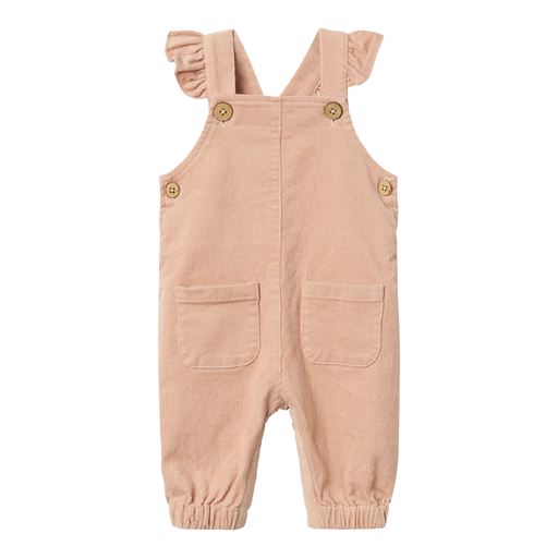 Lil' Atelier Frevelle Cord Overalls, Rugby Tan, 56 cm