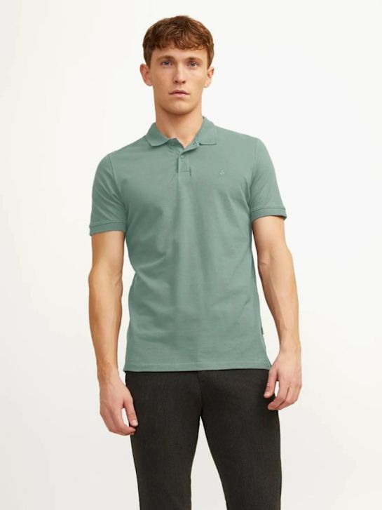 JACK & JONES Polo-Shirt Grün