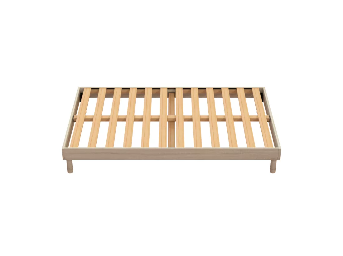 Sommier à lattes Easy Kit 140x190cm Chêne Clair
