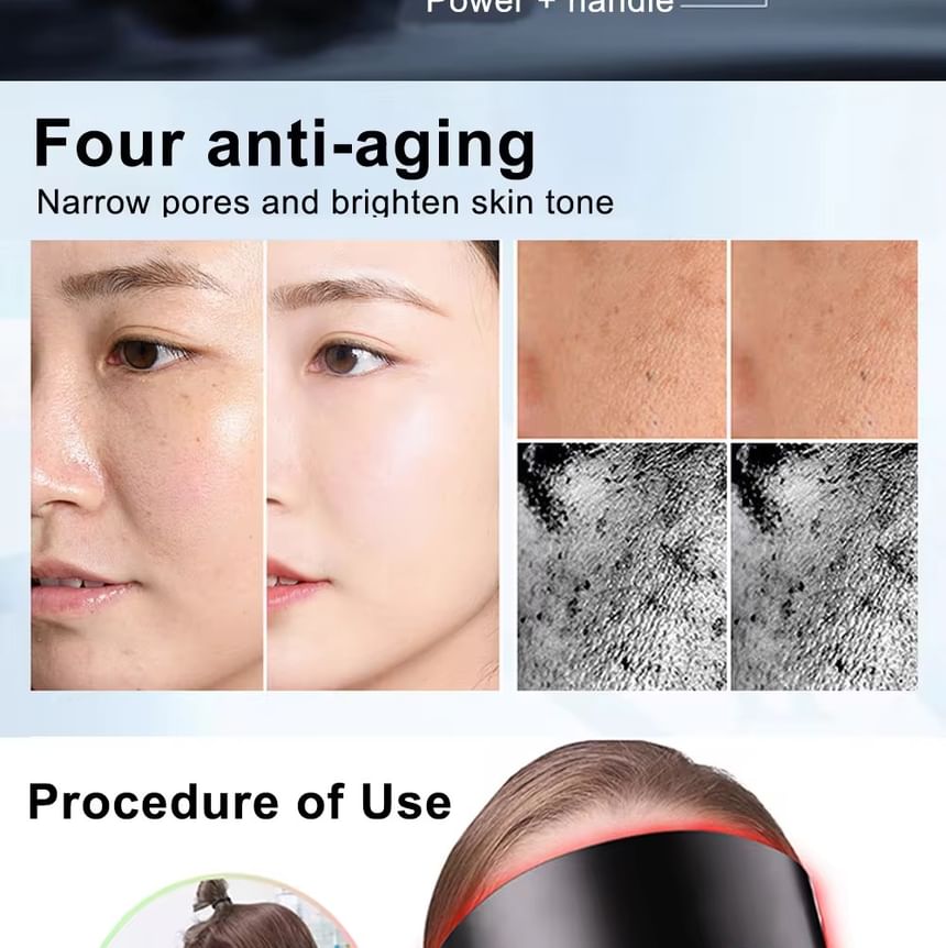 Beautyronics - USB-oplaadbaar lichttherapie-gezichtsmasker