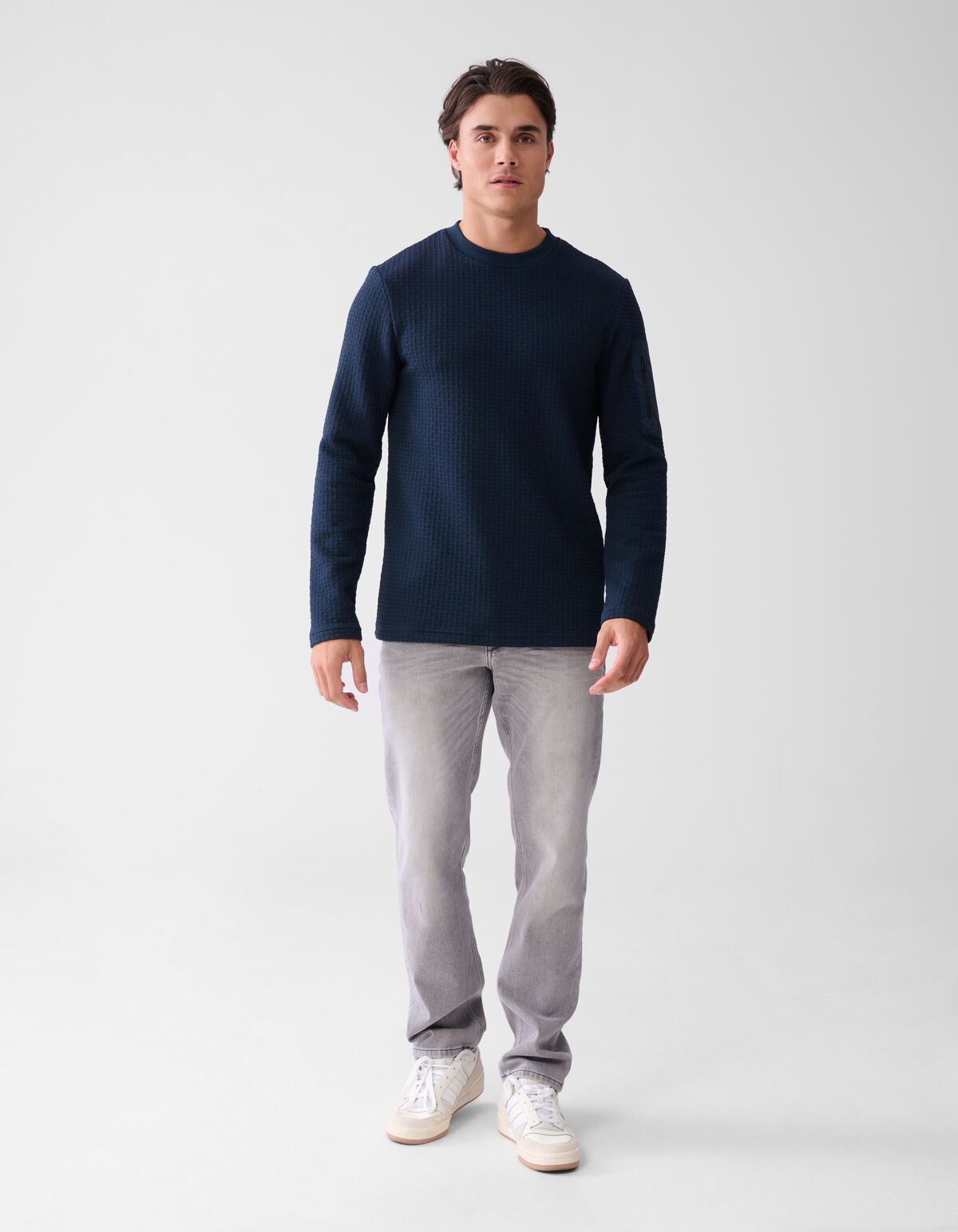 Slim Straight Fit Jeans Grijs L32
