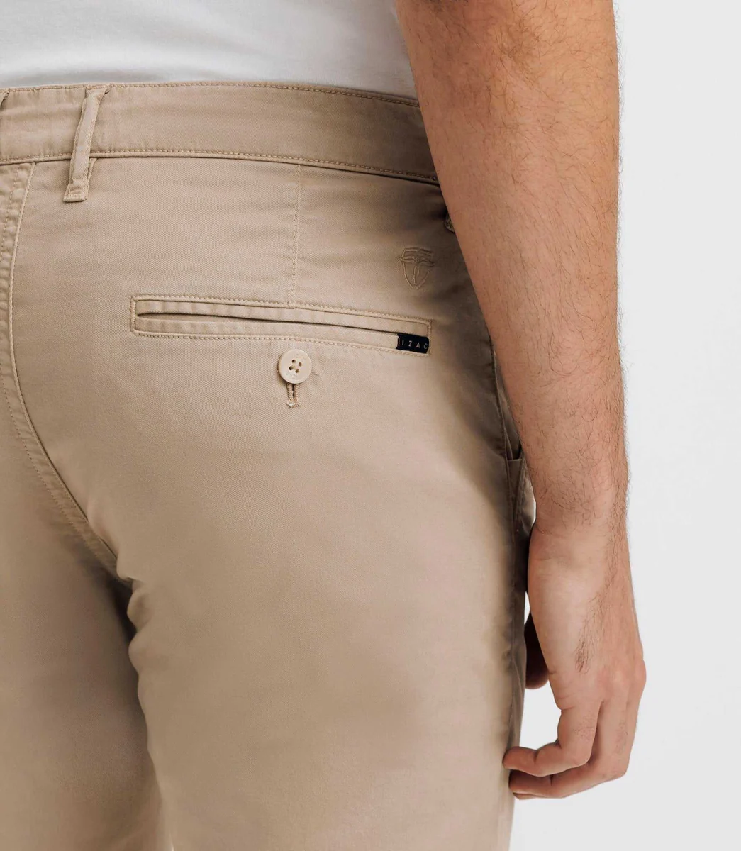 Pantalon casual stretch beige