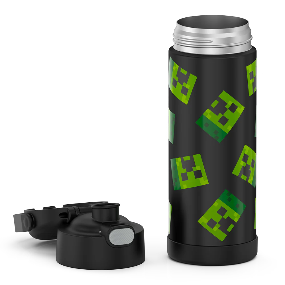 16oz FUNTAINER® WATER BOTTLE MINECRAFT
