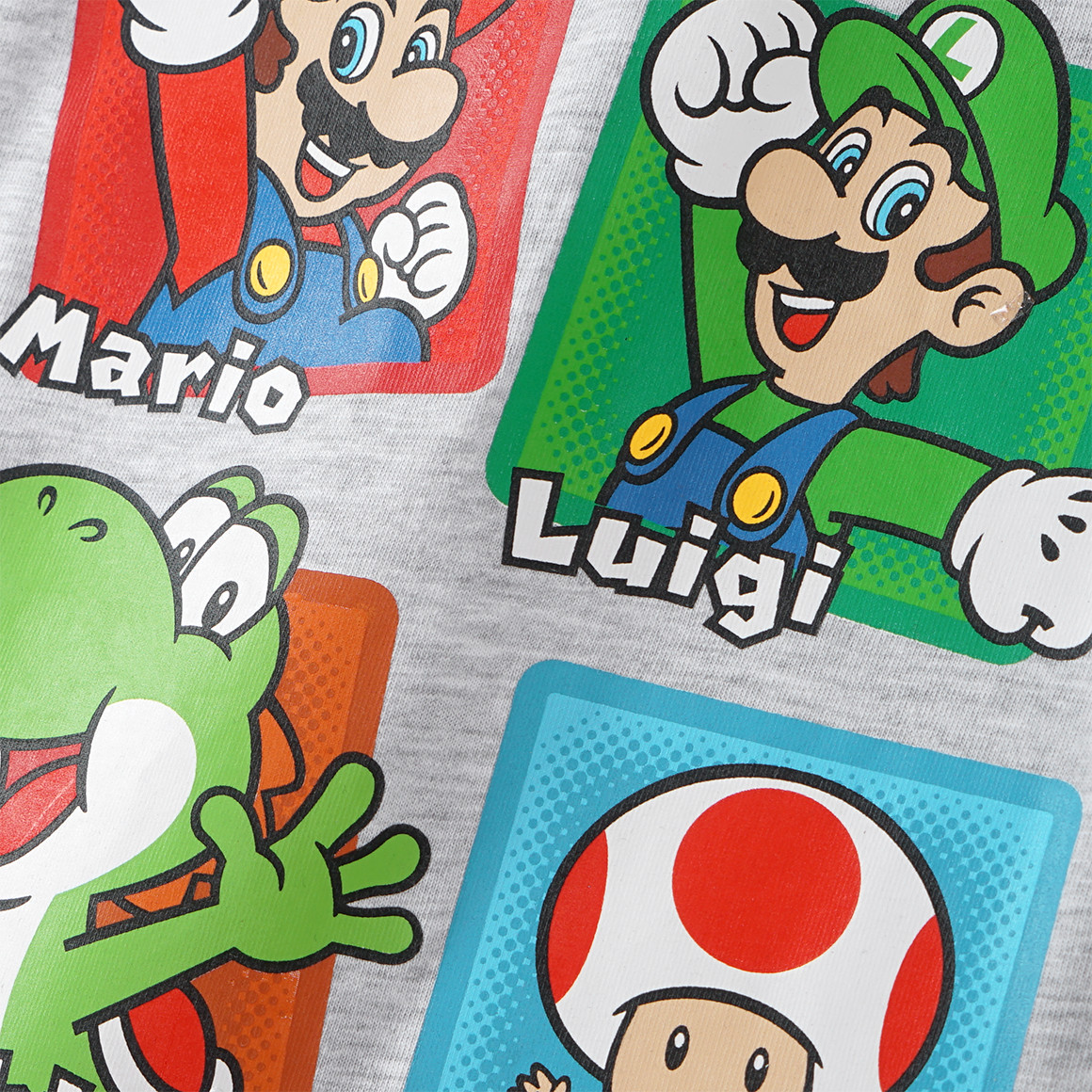 Topolino Super Mario T-Shirt mit Print hellgrau