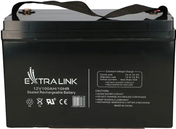 Extralink - UPS-batteri - Blysyre - 100 Ah - sort