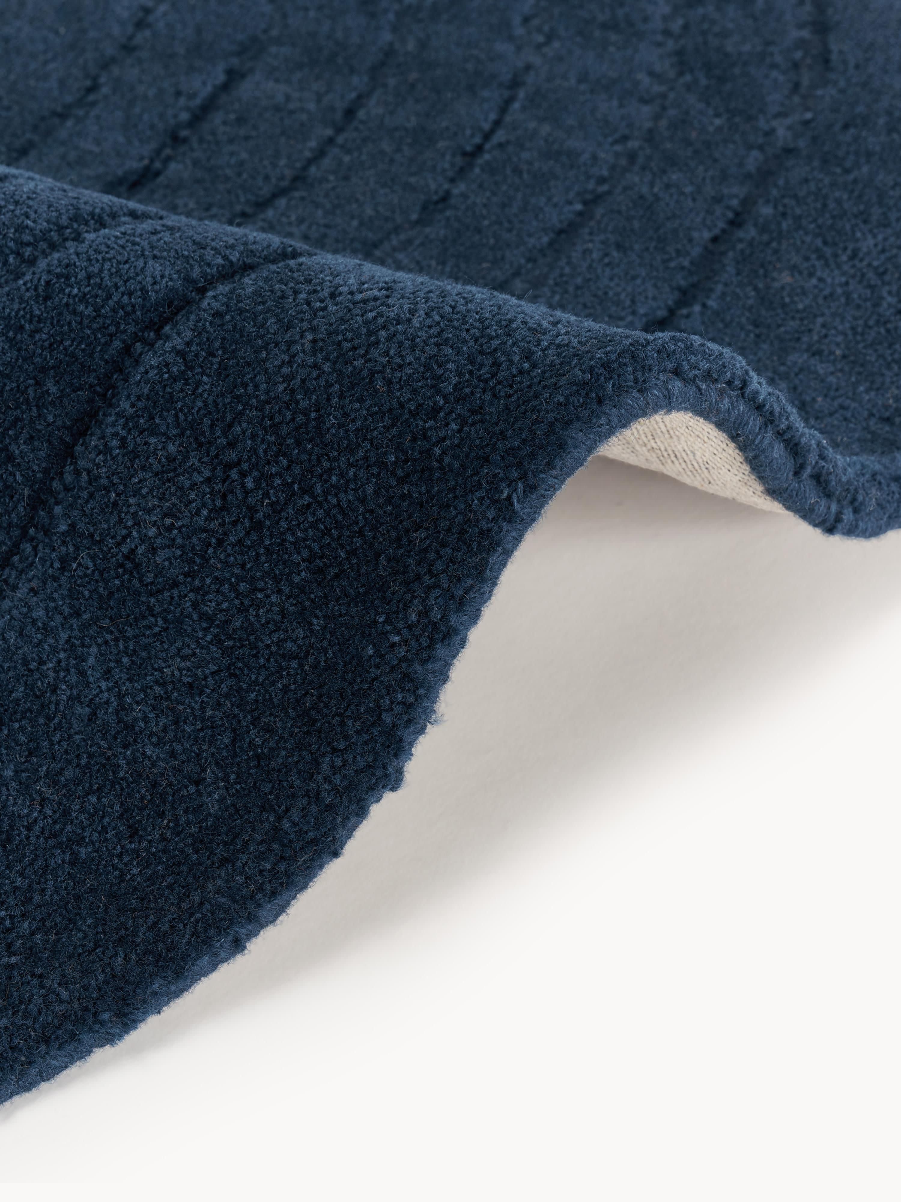Rond wollen vloerkleed Mason, handgetuft