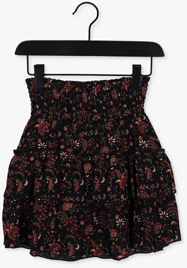 INDIAN BLUE JEANS zwarte indian blue jeans minirok paisley skirt