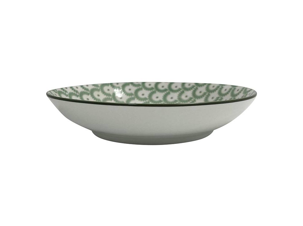 PRATO SOPA PORCELANA ACTUEL BOTANIC VERDE 20CM