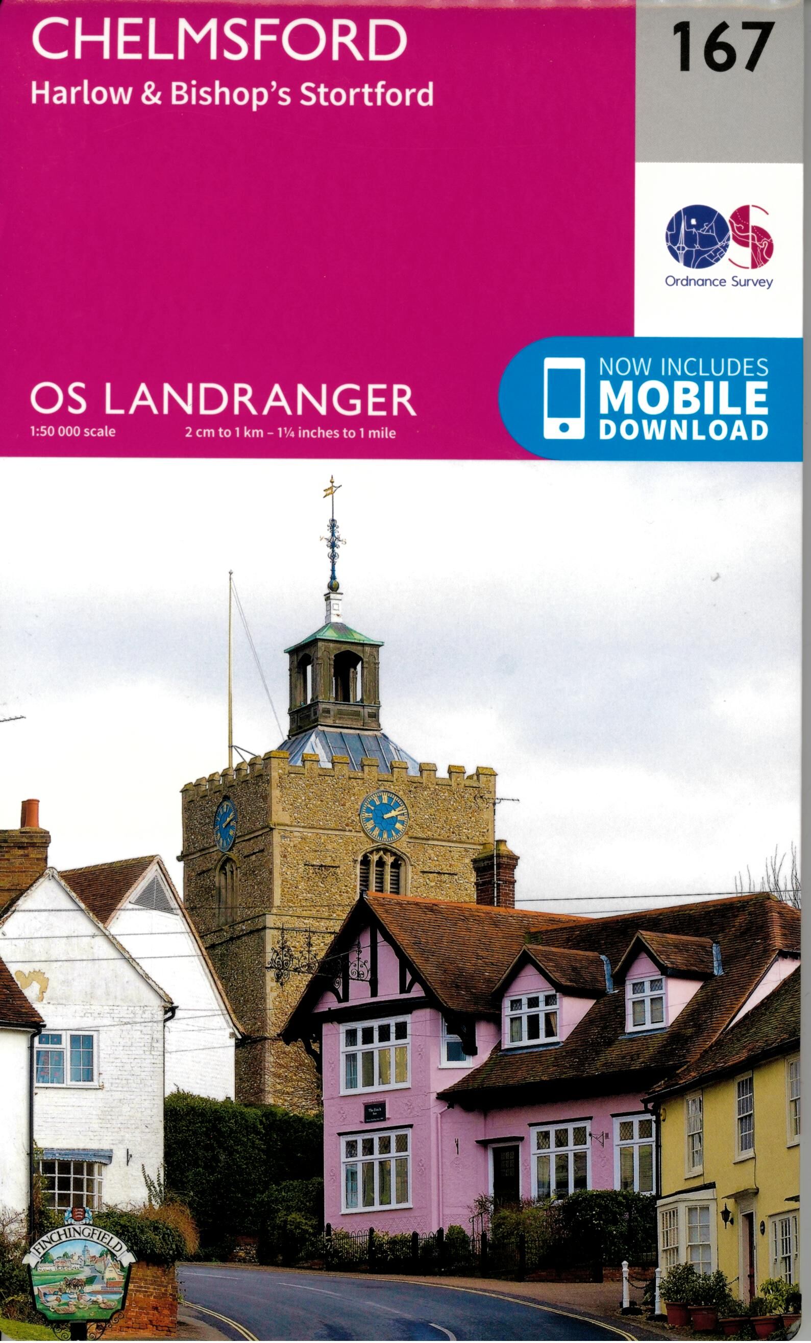 ORDNANCE SURVEY - 167 GB CHELMSFORD 1 50 000