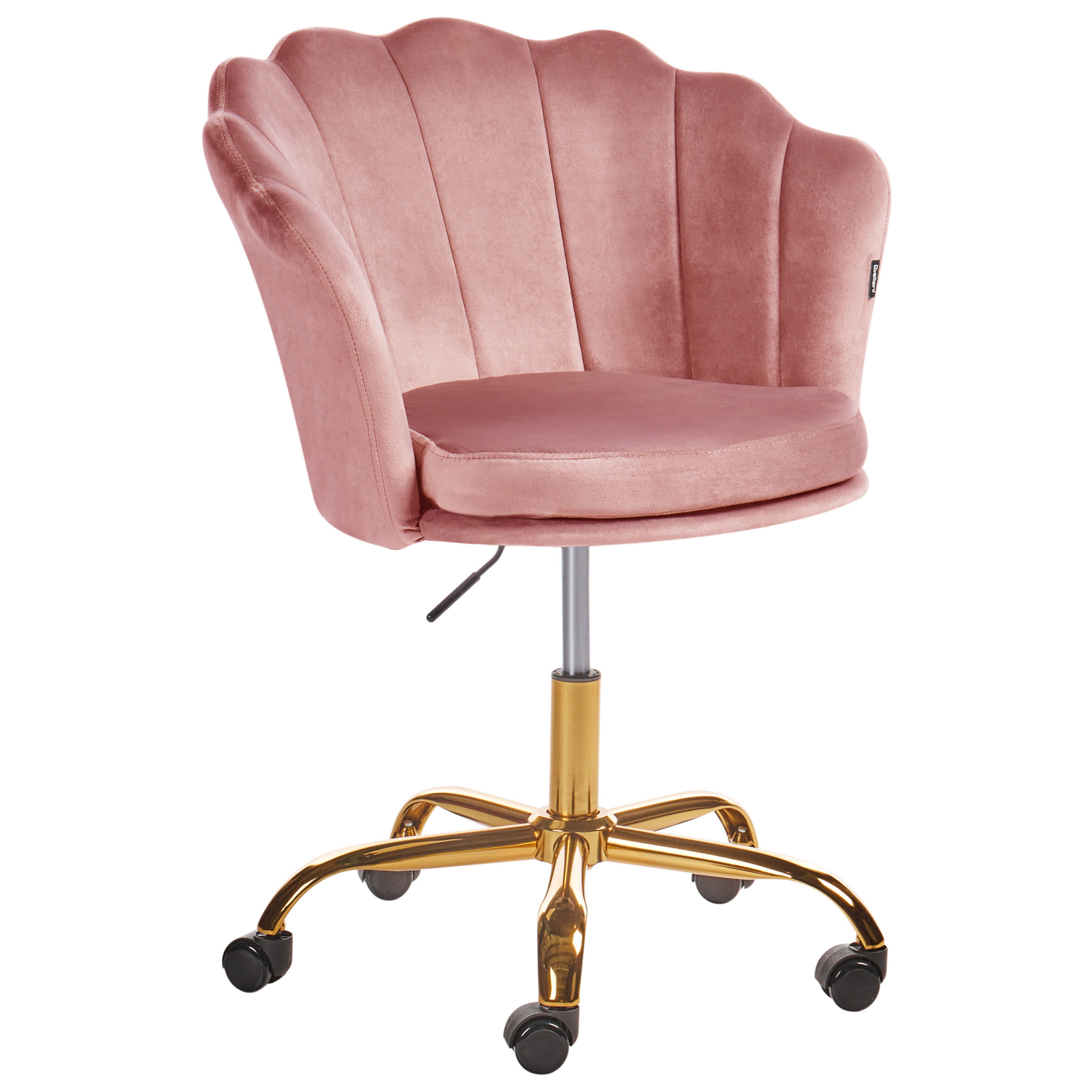 Beliani - MONTICELLO - Bureaustoel - Roze - Fluweel