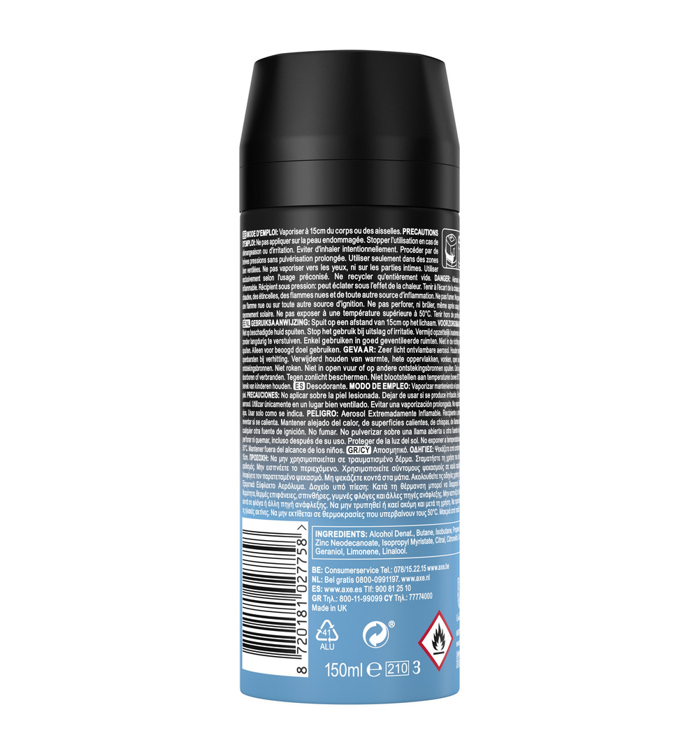 Axe Deodorant bodyspray ice chill (150 ml)