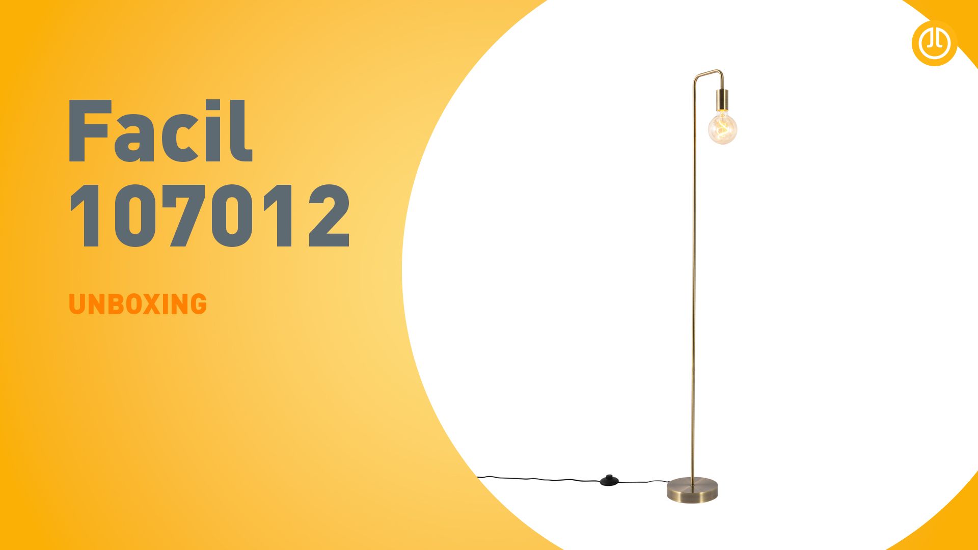 Moderne vloerlamp brons rond 145cm - Facil