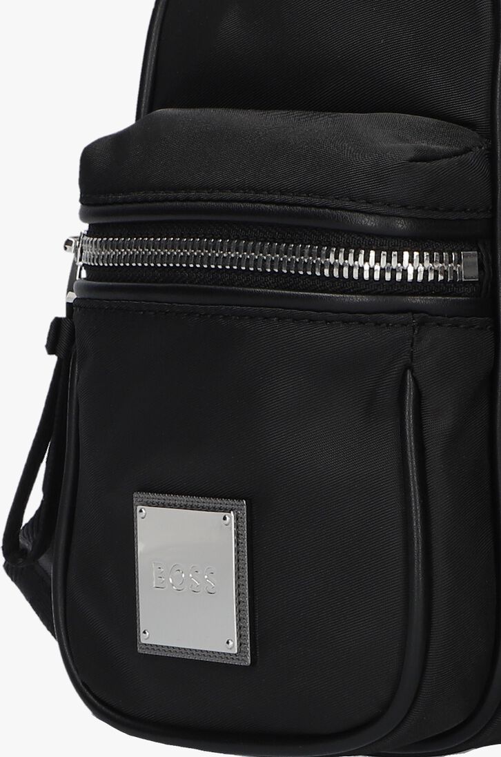 BOSS zwarte boss schoudertas lennon ns zip small