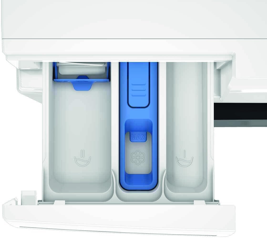 Bauknecht B W 8A10 BS Waschmaschine Frontlader/ 8kg/Steam Therapy/Adaptive Wash/ColdWash/Steam Technologie/HomeWhiz, White